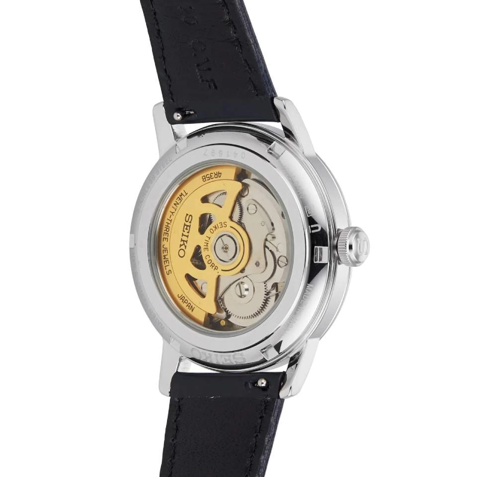 Seiko Presage SRPE43J1 Automatic Black Leather Strap Watch - W24206 - Image 4