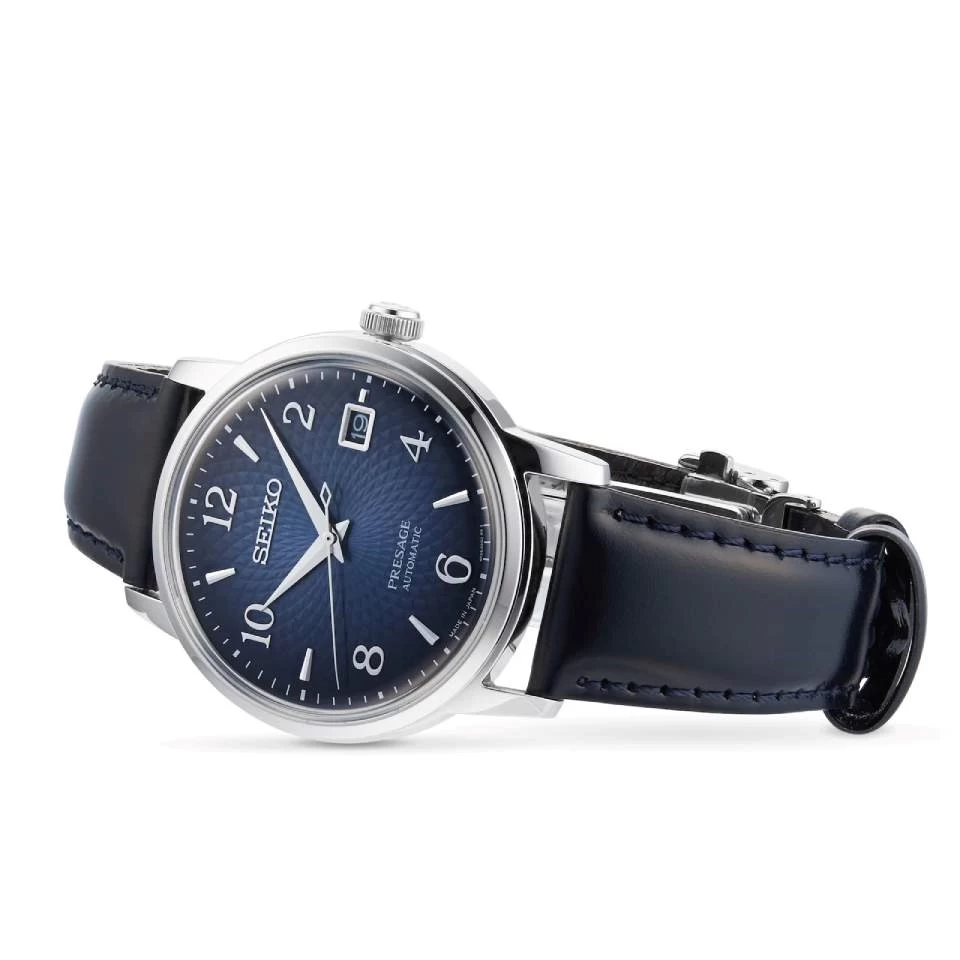 Seiko Presage SRPE43J1 Automatic Black Leather Strap Watch - W24206 - Image 5