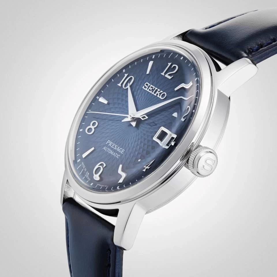 Seiko Presage SRPE43J1 Automatic Black Leather Strap Watch - W24206 - Image 6
