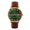 Sekonda 1949 Green Dial Brown Strap Watch - W31266