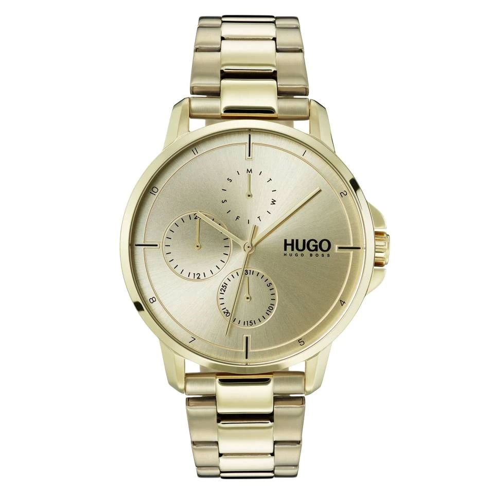 HUGO 1530026 Focus Gold Plated Bracelet Watch - W45191