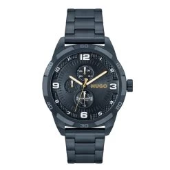 HUGO 1530278 Grip Blue IP Bracelet Watch - W45395