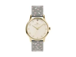 Radley RY21320A Gold Plated Grey Leather Strap Watch - W51313