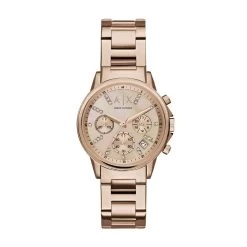 Armani Exchange AX4326 Rose Gold Plated Multi Dial Bracelet Watch - W6244