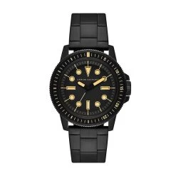 Armani Exchange AX1855 Leonardo Black IP Bracelet Watch - W65340