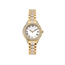 Accurist 8382 Gold Plated Stone Set Bracelet Watch - W72134