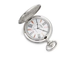 Limit 5892.90 Centenary Collection Stainless Steel Pocket Watch And Chain - W7767