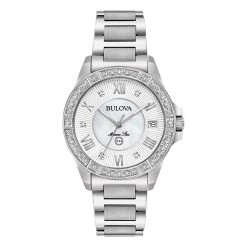 Bulova Marine Star 96R232 Diamond Bracelet Watch - W83130