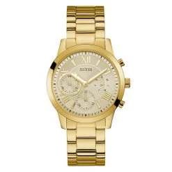 Guess W1070L2 'Solar' Gold Plated Bracelet Watch - W96135
