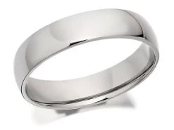 Platinum Court Wedding Ring - 5mm - Size U Only - Z03280