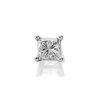 14ct White Gold Princess Cut Diamond Solitaire Single Stud Earring - 1/4ct - Z5148